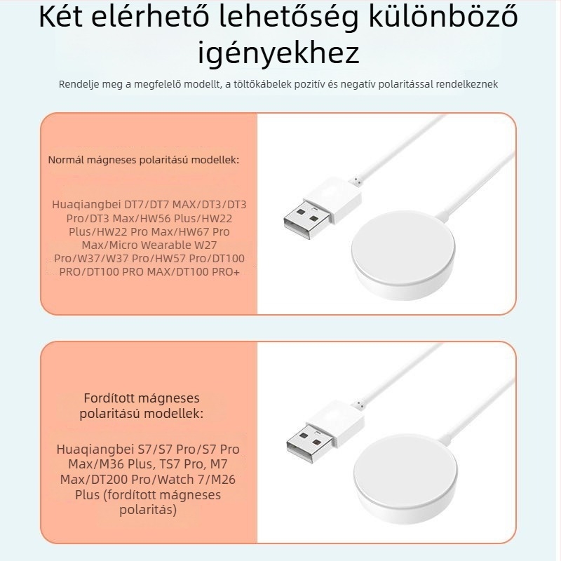 Okosóra vezeték nélküli töltő mágneses töltéssel, Adaptív töltési protokoll, 0,5 A, 3 W