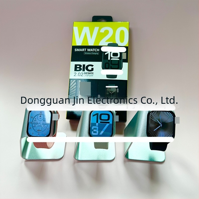 Okosóra W20 Series 11, Bluetooth hívások, 3D menü, valós idejű pulzusmérés, vezeték nélküli töltés, vízálló, érintéses és gombos működés S10