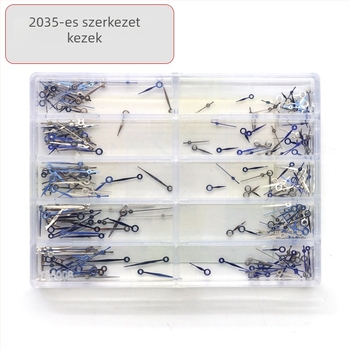 2035-ös mozgású órához mutatókészlet: óra-, perc- és másodpercmutatók lumineszcens mutatók; háromtűs dizájn; PC SL68 kompatibilis, modell 8017
