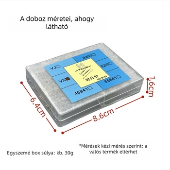 Talin VX mozgócsapok világító mutatóval – Óra, Perc és Másodperc – 3‑pontos készlet, Doboz 300, Modell 8019, 2024 nyár