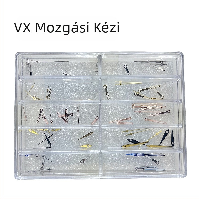 Talin VX mozgócsapok világító mutatóval – Óra, Perc és Másodperc – 3‑pontos készlet, Doboz 300, Modell 8019, 2024 nyár