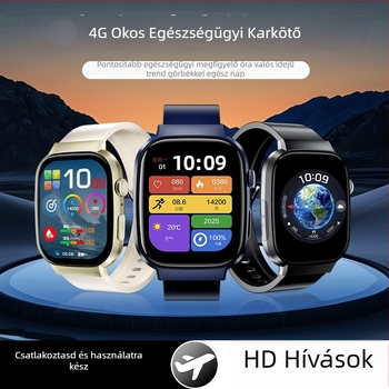 Sportos okosóra pulzusszám- és oxigénmonitorral, alvásfigyeléssel, lépésszámlálóval és Bluetooth-hívásokkal