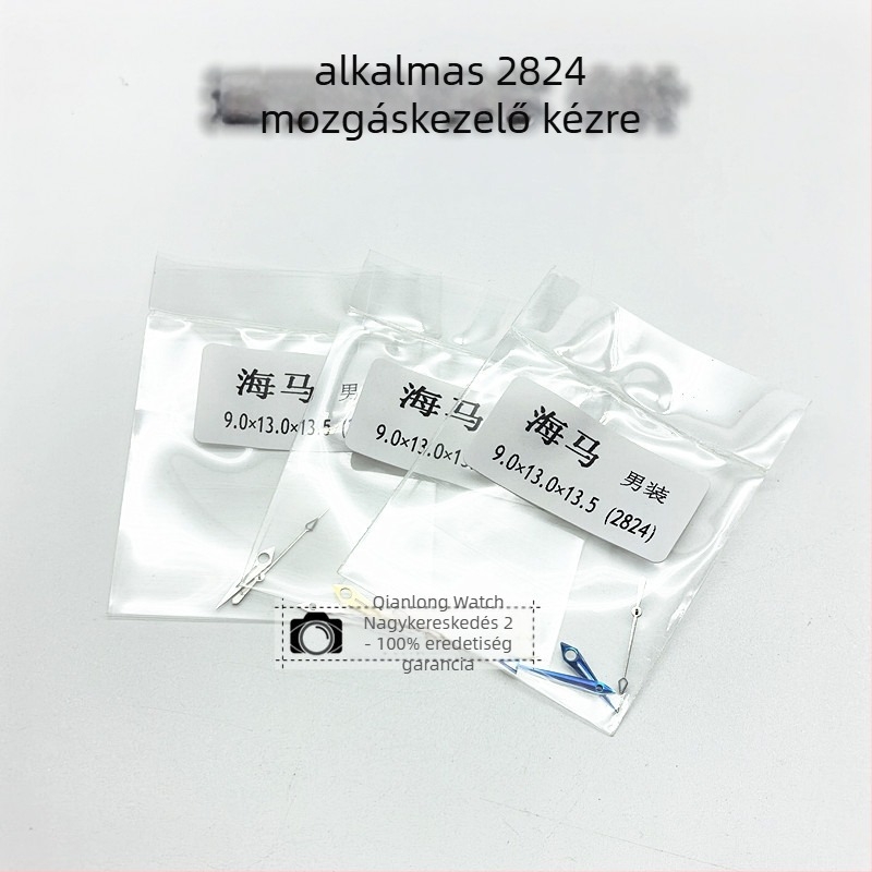 Óra mutató készlet, három mutatóval, kompatibilis 2824-es mozgással, 111 darabos dobozban, 2021 nyár kiadás.