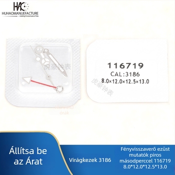 Óramutató-alkatrészek, 3186 mozgás, Világító négy mutató, Naptár kompatibilitás, 2021 nyári kiadás