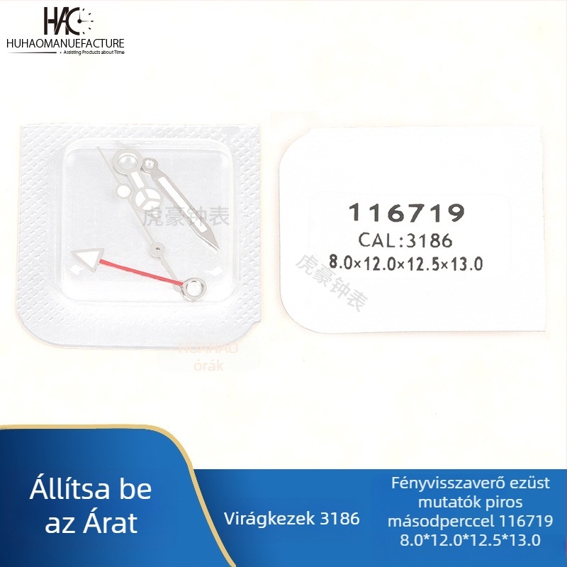 Óramutató-alkatrészek, 3186 mozgás, Világító négy mutató, Naptár kompatibilitás, 2021 nyári kiadás