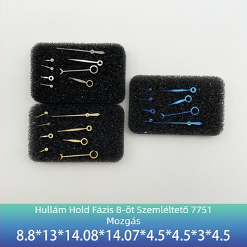 Óra mutatók 7751-es mechanizmushoz – holdfázis mutatók, nyolc mutató, óra- és perc mutatók (2024 tavasz)