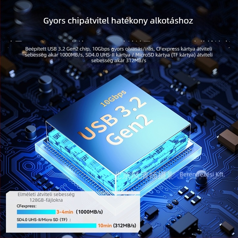 SD-kártya tok X055/X056 — USB-C, USB 3.2 Gen 2, Beépített, Anyag: fém/szilikon