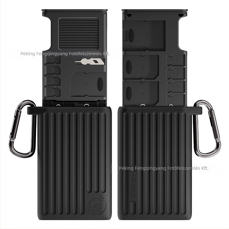 SD-kártya tok X055/X056 — USB-C, USB 3.2 Gen 2, Beépített, Anyag: fém/szilikon