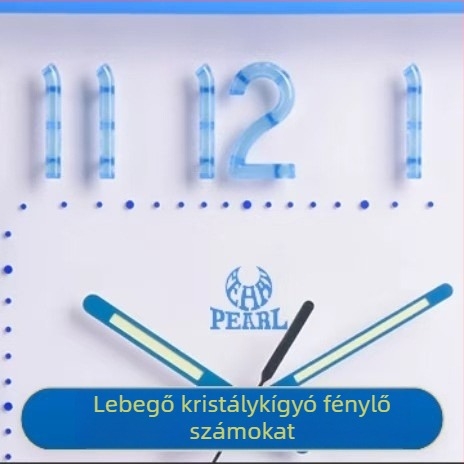 Fénylő falióra karok — műanyag ház, kvarc működés, márka: Heda clock needle, testreszabás elérhető