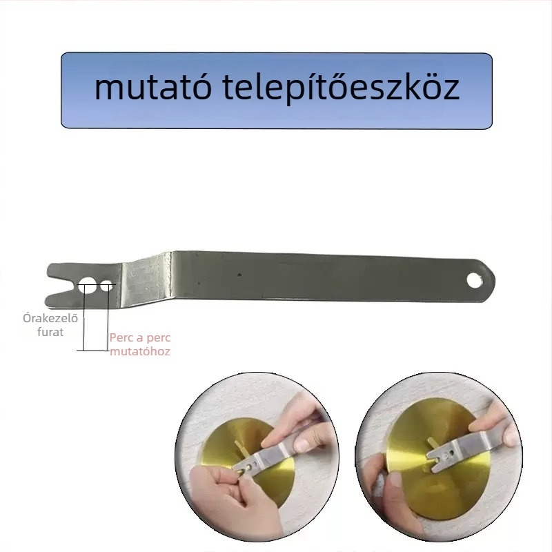 Óra mutató telepítő eszköz, rozsdamentes acél, DIY testreszabás, modern minimalista stílus