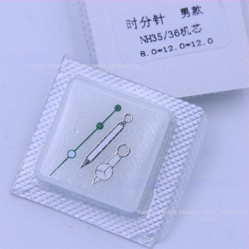 NH35/NH36 mozgásokhoz kompatibilis, világító három kéz – óra-, perc- és másodperckéz