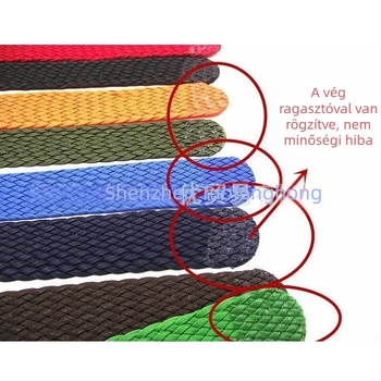 Perlon hálós óraszíj, vízálló, textil anyag, vastagság 1.25–1.4 mm, hossz 260–265 mm vagy 275–280 mm