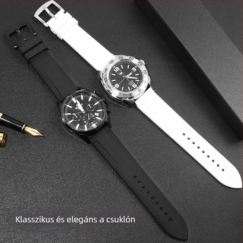 Expedition Xicheng 2022 mm karóra szíj, szilikon, gyorskioldó rendszerrel, 20–22 mm, több színben