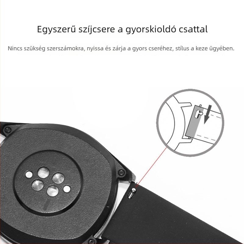 Expedition Xicheng 2022 mm karóra szíj, szilikon, gyorskioldó rendszerrel, 20–22 mm, több színben