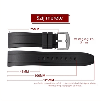 Omega Swatch okosóra gumi szíj, gyors kioldású, ívelt, 20/22/24 mm