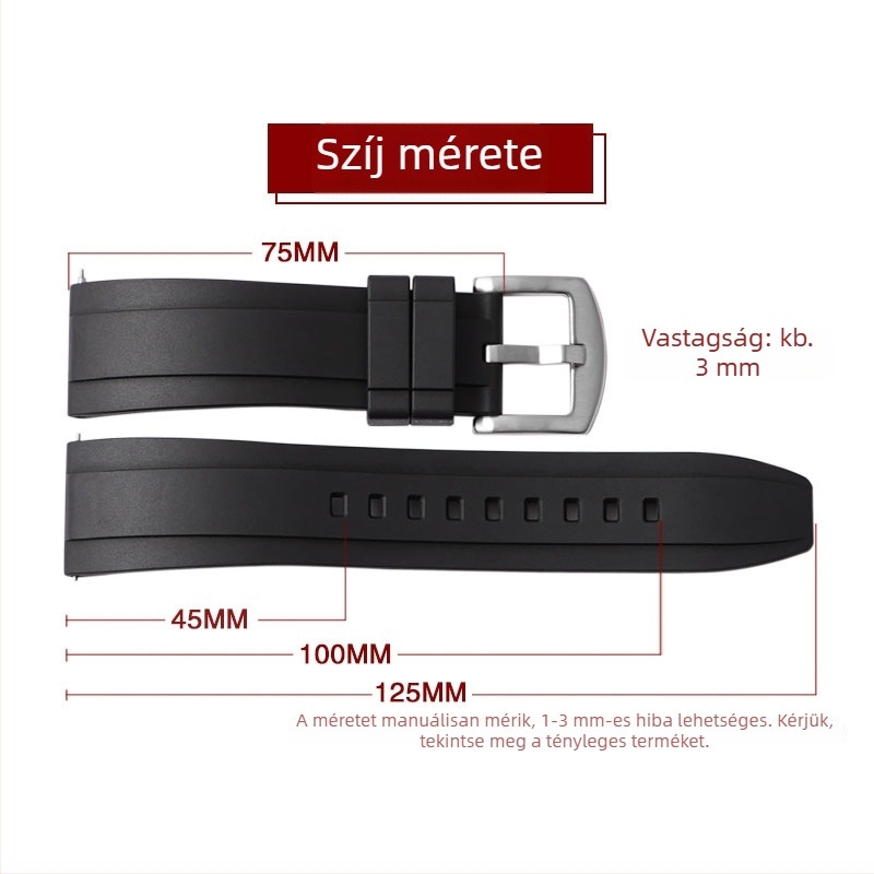Omega Swatch okosóra gumi szíj, gyors kioldású, ívelt, 20/22/24 mm