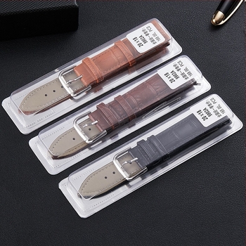 Valódi bőrből készült óraszíj bambusz mintázatú borjúbőrből, 12-24 mm, tavaszi stílus