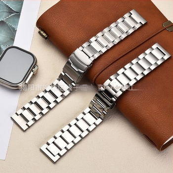 Rozsdamentes acél óraszíj, sarok típusú dizájn, csere szíj férfiaknak, üzleti és divat stílus, 2025 tavaszi megjelenés