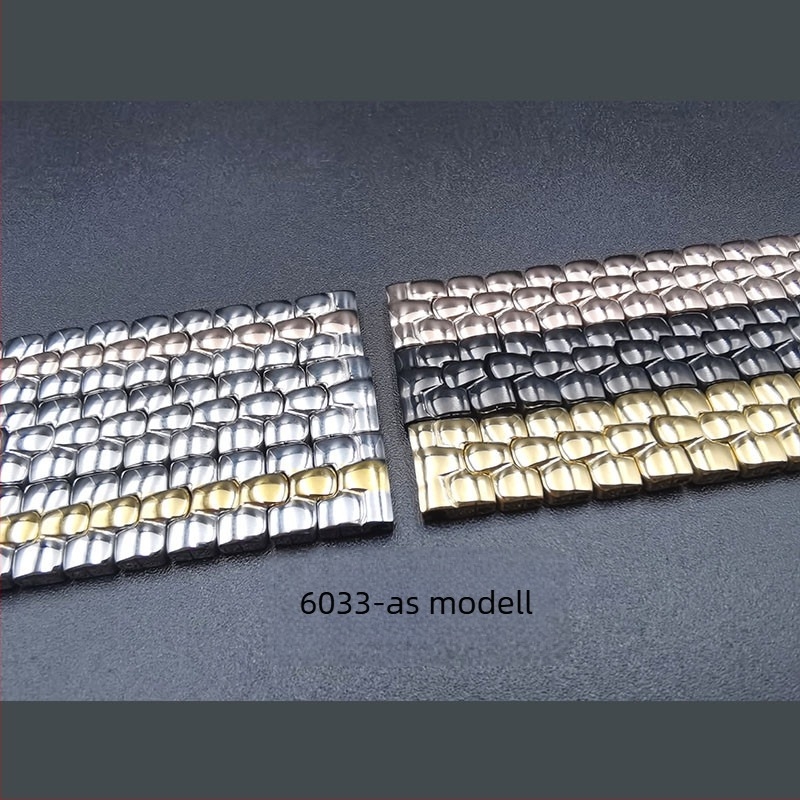 Rozsdamentes acélból készült karóra dekoratív szíj csattal, 8 mm/10 mm/12 mm, női