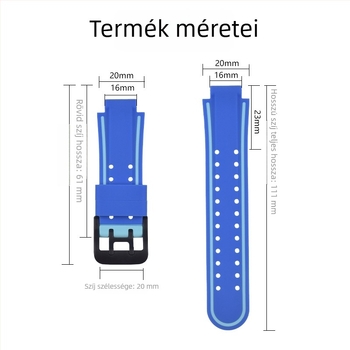 Két színű szilikon csuklópánt gyermek okosórához, 15 mm, kompatibilis Y03/Z5/Z6