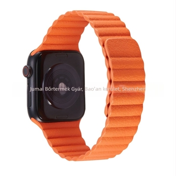 Bőr Loop szíj mágneses záróval Apple Watch Series 6-höz