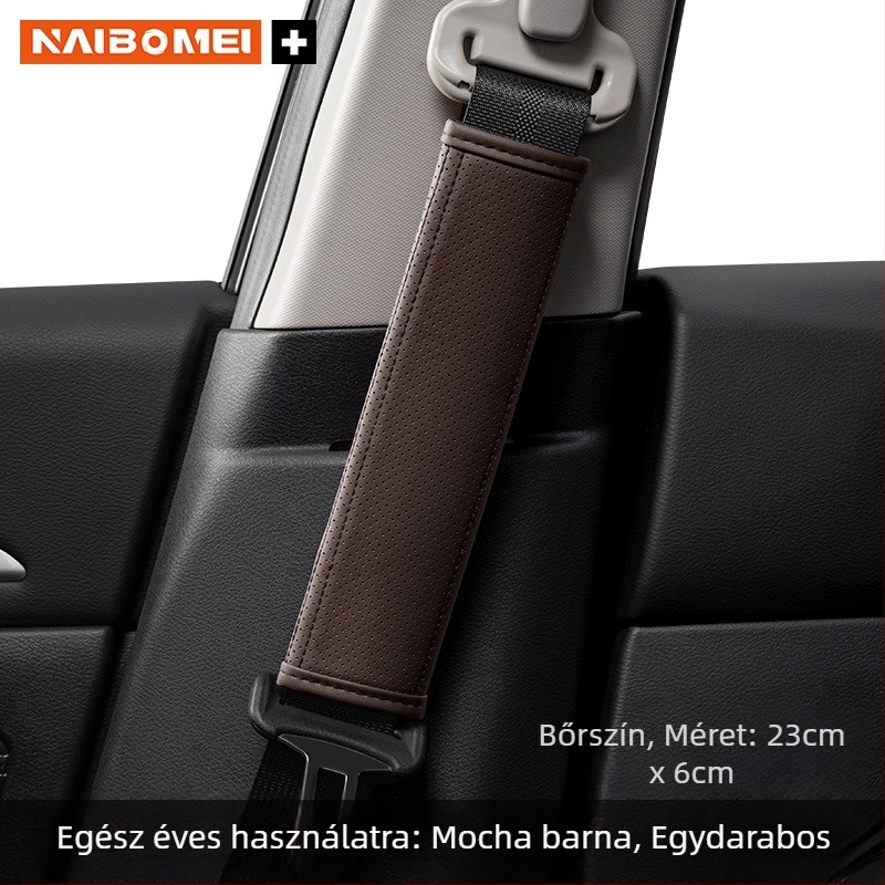 Bőr vállpárna az öv vállrészéhez Mitsubishi Outlander, Lancer és Pajero modellhez – dekoratív kiegészítő