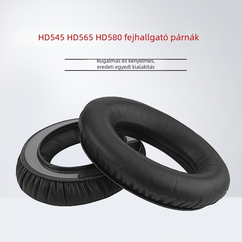 Sennheiser HD545 fejhallgatóhoz készült bőrtok, Ear clothes márka, műbőr, puha és kényelmes