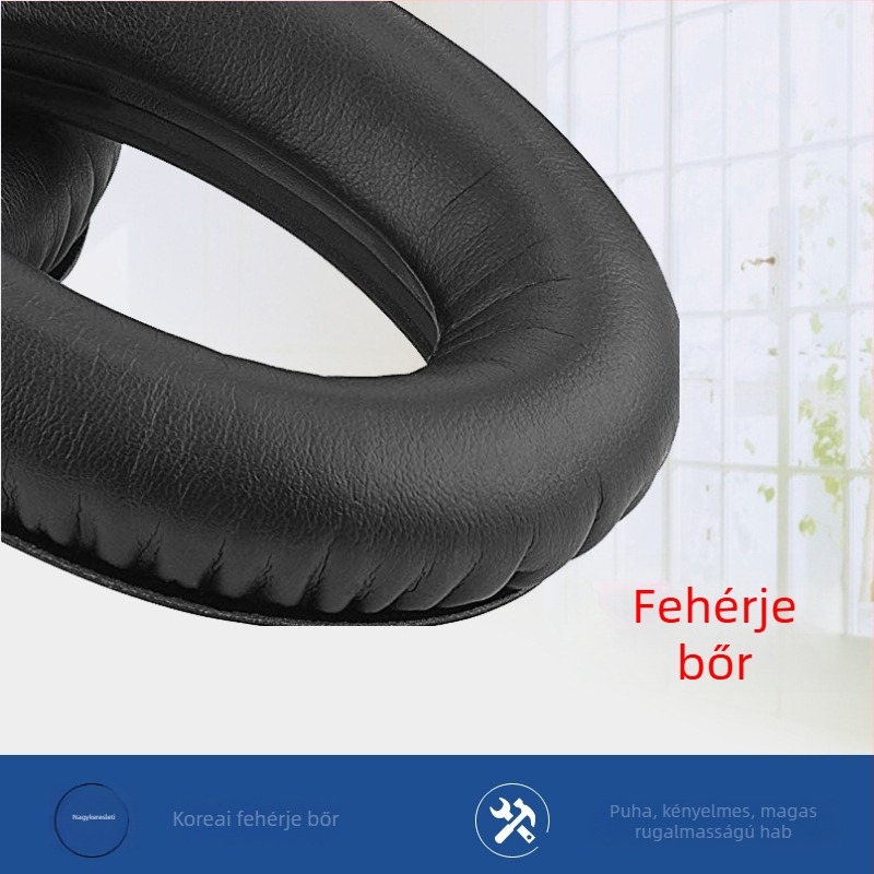 Sennheiser HD545 fejhallgatóhoz készült bőrtok, Ear clothes márka, műbőr, puha és kényelmes