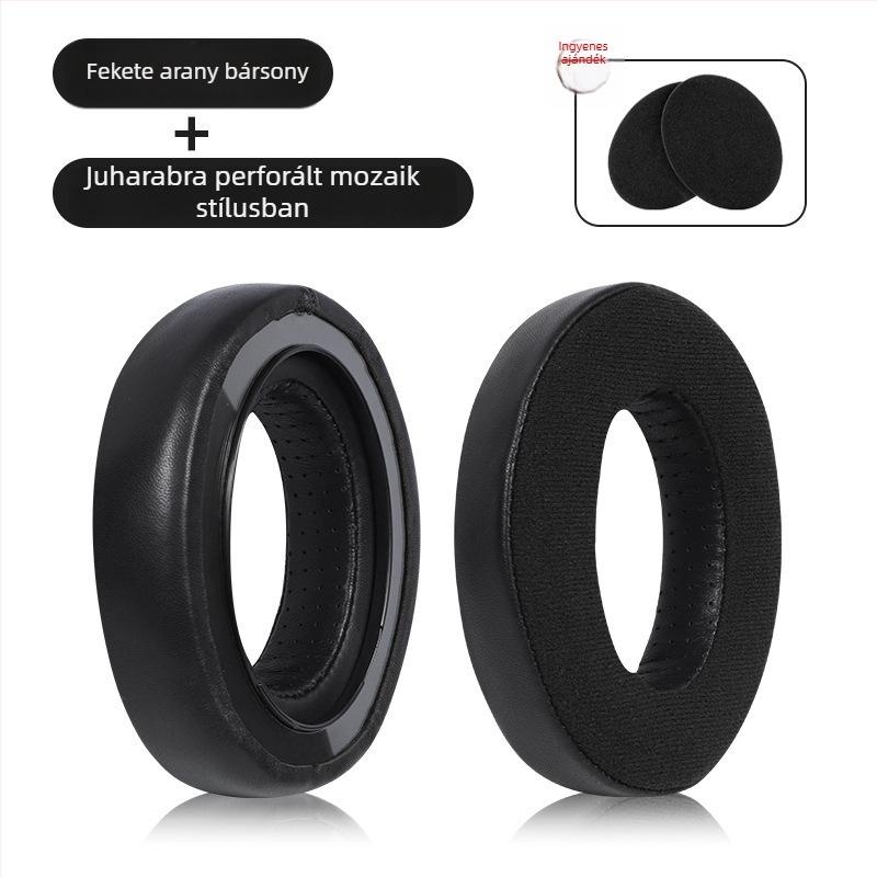 Sennheiser HD545 fejhallgatóhoz készült bőrtok, Ear clothes márka, műbőr, puha és kényelmes