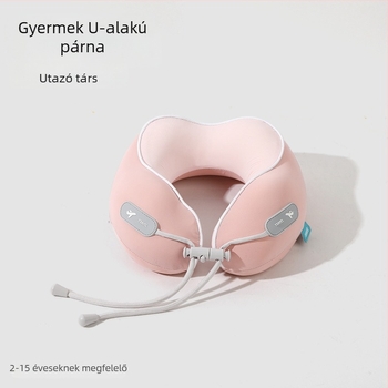 Memory foam U-alakú nyakpárna Ice Silk anyaggal, családbarát stílus, utazáshoz