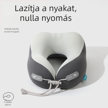 Memory foam U-alakú nyakpárna Ice Silk anyaggal, családbarát stílus, utazáshoz