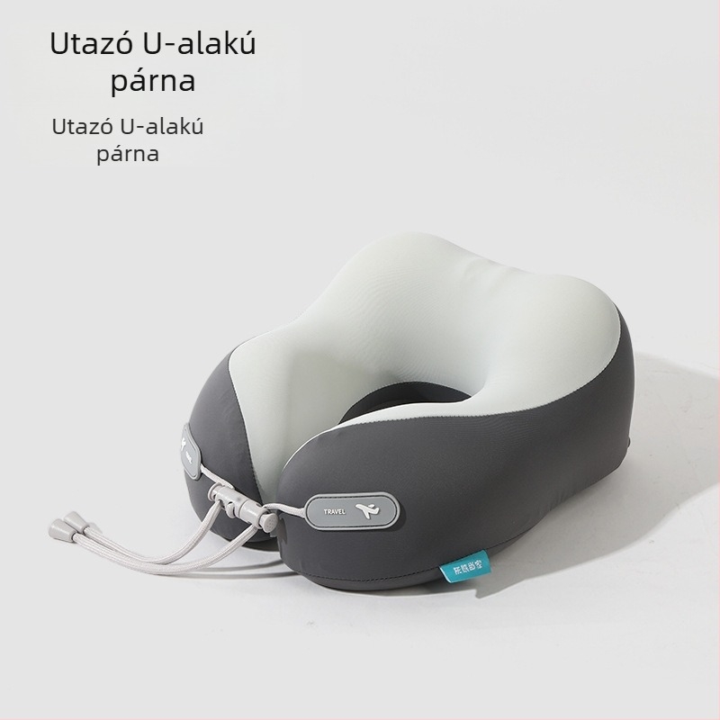 Memory foam U-alakú nyakpárna Ice Silk anyaggal, családbarát stílus, utazáshoz