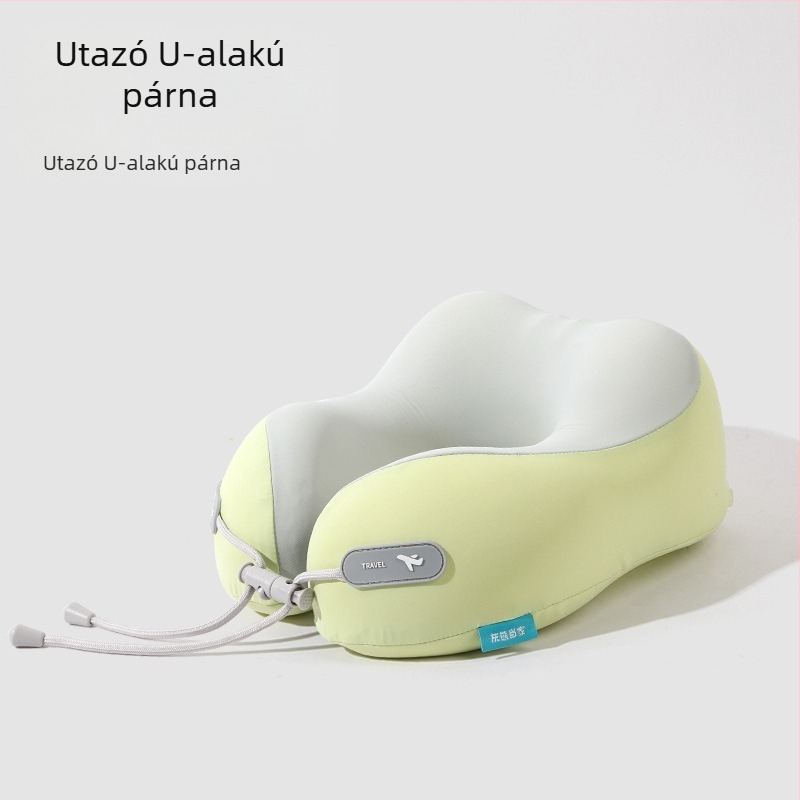 Memory foam U-alakú nyakpárna Ice Silk anyaggal, családbarát stílus, utazáshoz