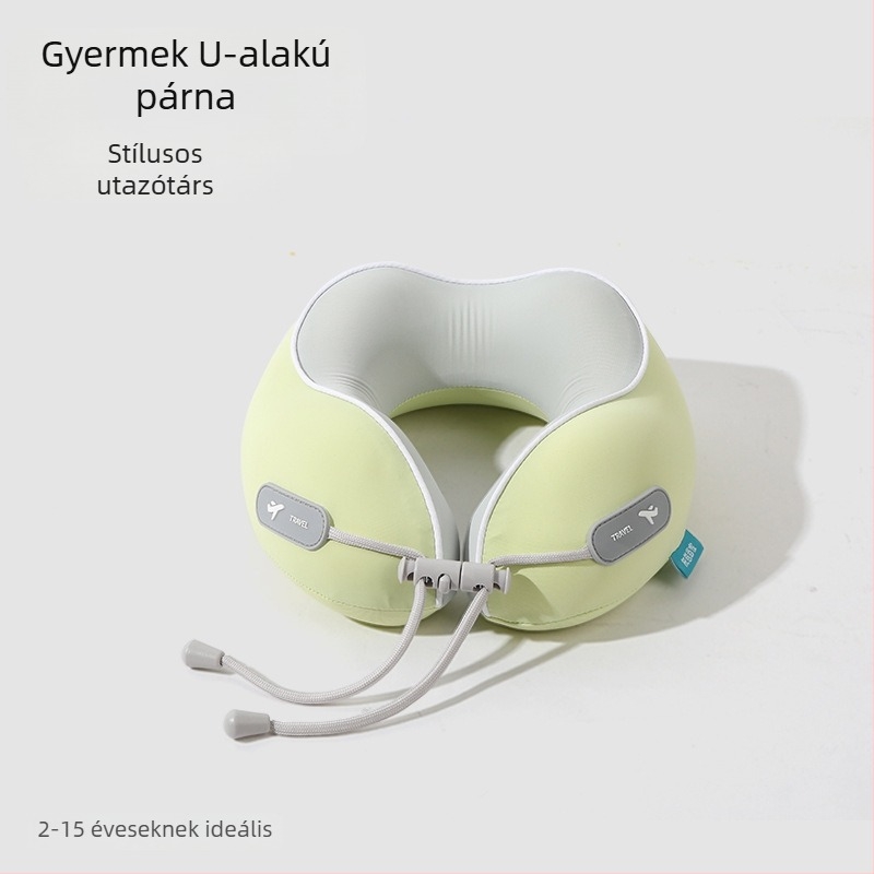 Memory foam U-alakú nyakpárna Ice Silk anyaggal, családbarát stílus, utazáshoz