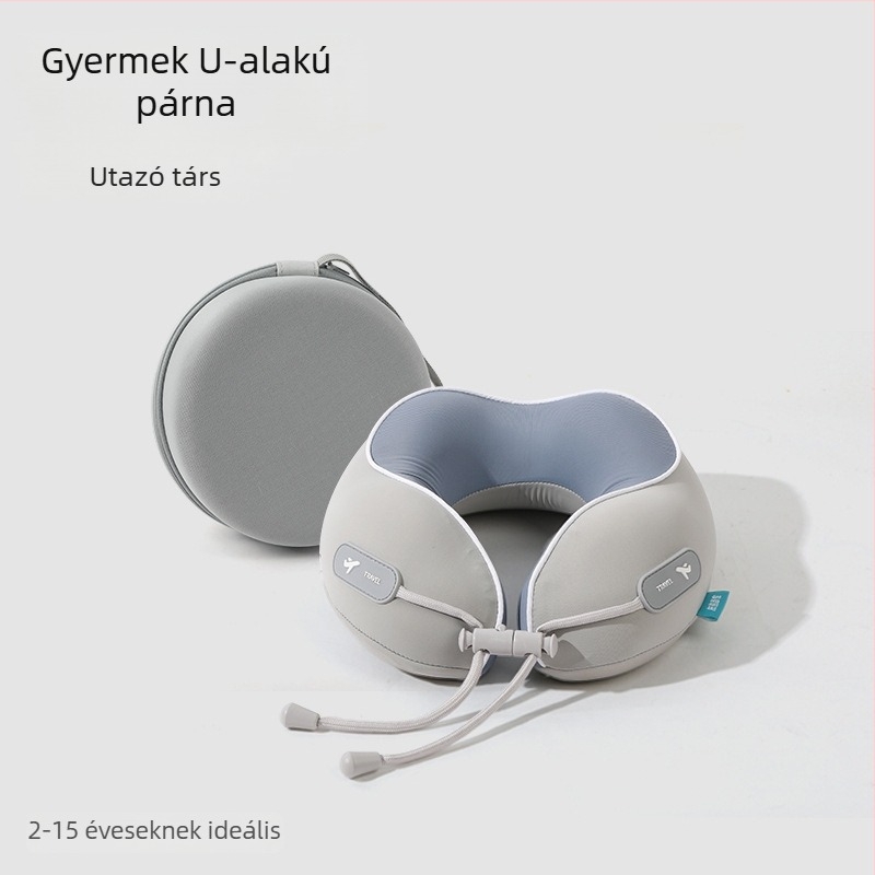 Memory foam U-alakú nyakpárna Ice Silk anyaggal, családbarát stílus, utazáshoz