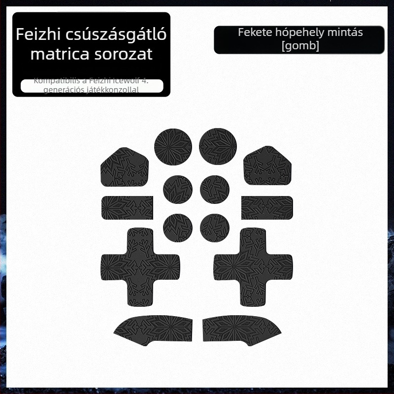 Feizhi Ice Wolf 4 fogantyúhoz Anti-slip bőrtok – puha kockás textúra, izzadság-elszívás, kopásálló tapadó fólia