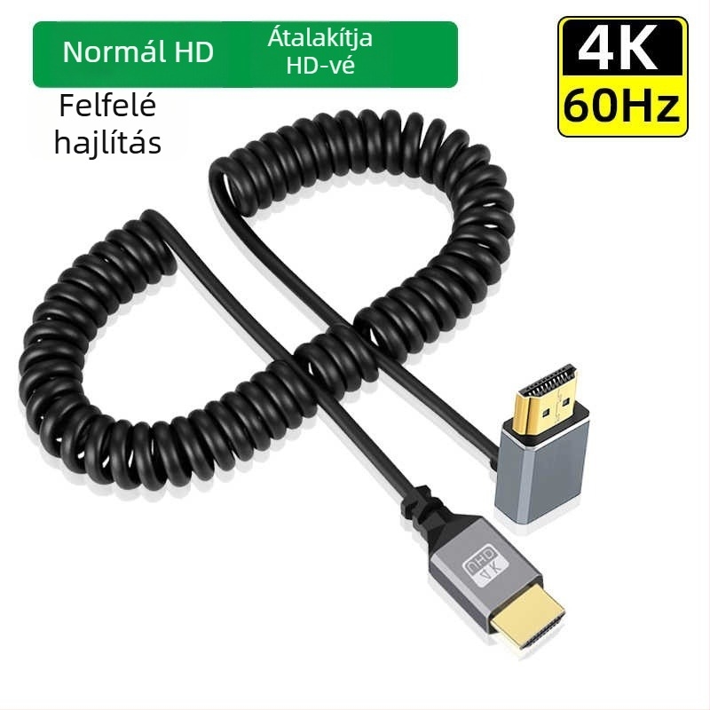 Imison/Emison x099 Mini HDMI to HDMI 2.0 behajtható kábel mikro DSLR kamerához, oxigénmentes réz, aranyozott érintkezők, hossz 1,5 m, modell x099