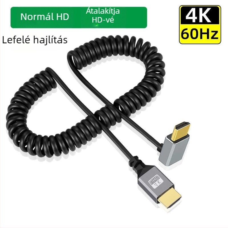 Imison/Emison x099 Mini HDMI to HDMI 2.0 behajtható kábel mikro DSLR kamerához, oxigénmentes réz, aranyozott érintkezők, hossz 1,5 m, modell x099
