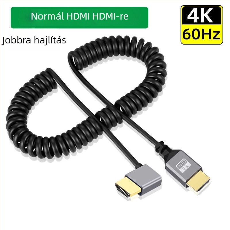 Imison/Emison x099 Mini HDMI to HDMI 2.0 behajtható kábel mikro DSLR kamerához, oxigénmentes réz, aranyozott érintkezők, hossz 1,5 m, modell x099