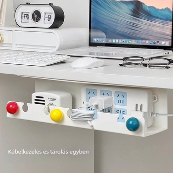 Fali konnektor tartó és kábel rendező