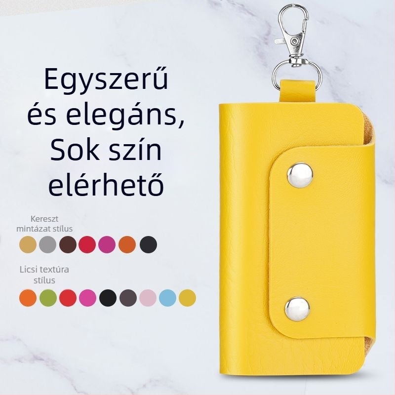 Kulcstartó táska PU anyagból, férfiaknak, otthoni tároláshoz, Unique márka