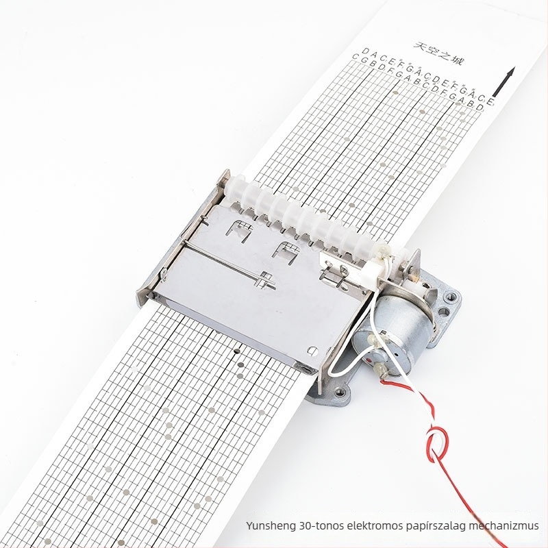 Jiyun Kézzel hajtott papírtape zenemű mechanizmus, cinkötvözet, nyomtatott kivitel, DIY játék kiegészítőkhöz