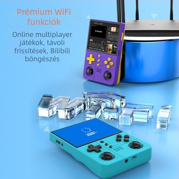 Kézi játék-konzol nyílt forráskódú Linux-szal, retro, dupla joystickkal, 64/128 GB memóriával, 720p kimenet