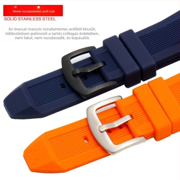Michael Kors MK-hez készített gumiszíj, férfiaknak, kompatibilis MK órákkal, sportos stílus