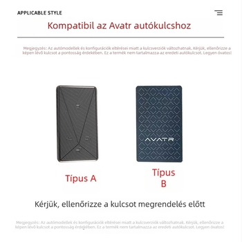 Avita kulcshéj – cink ötvözet, minimalist stílus, kulcskártya tartó, testreszabás nélkül