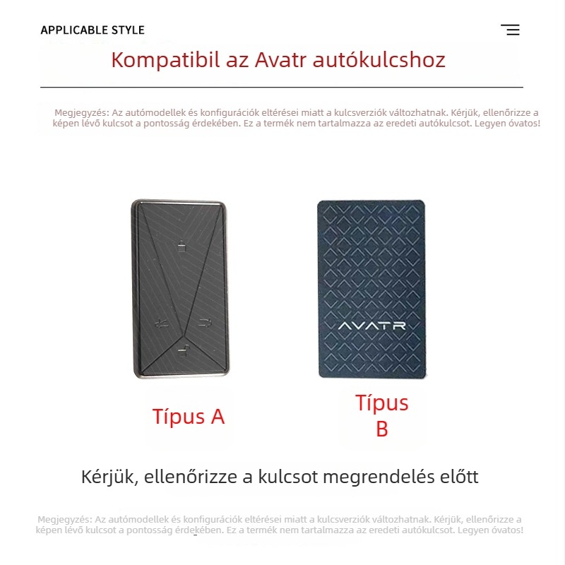 Avita kulcshéj – cink ötvözet, minimalist stílus, kulcskártya tartó, testreszabás nélkül