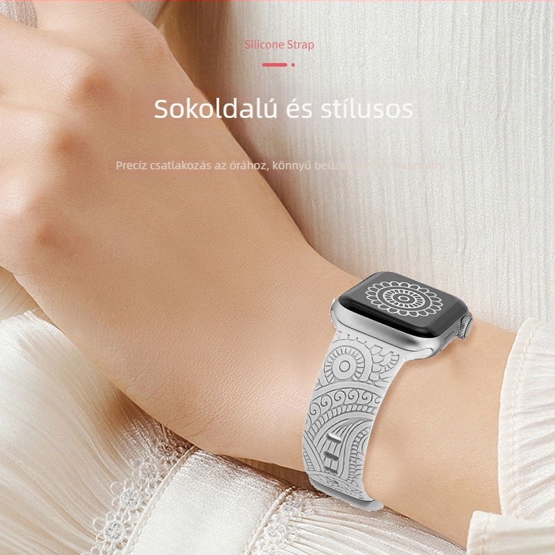 Szilikon Apple iWatch S10 karkötő — divat stílus, márka Chiyu supply chain