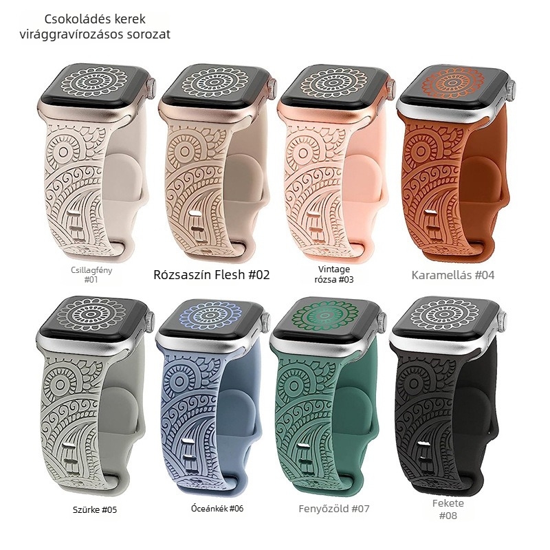 Szilikon Apple iWatch S10 karkötő — divat stílus, márka Chiyu supply chain