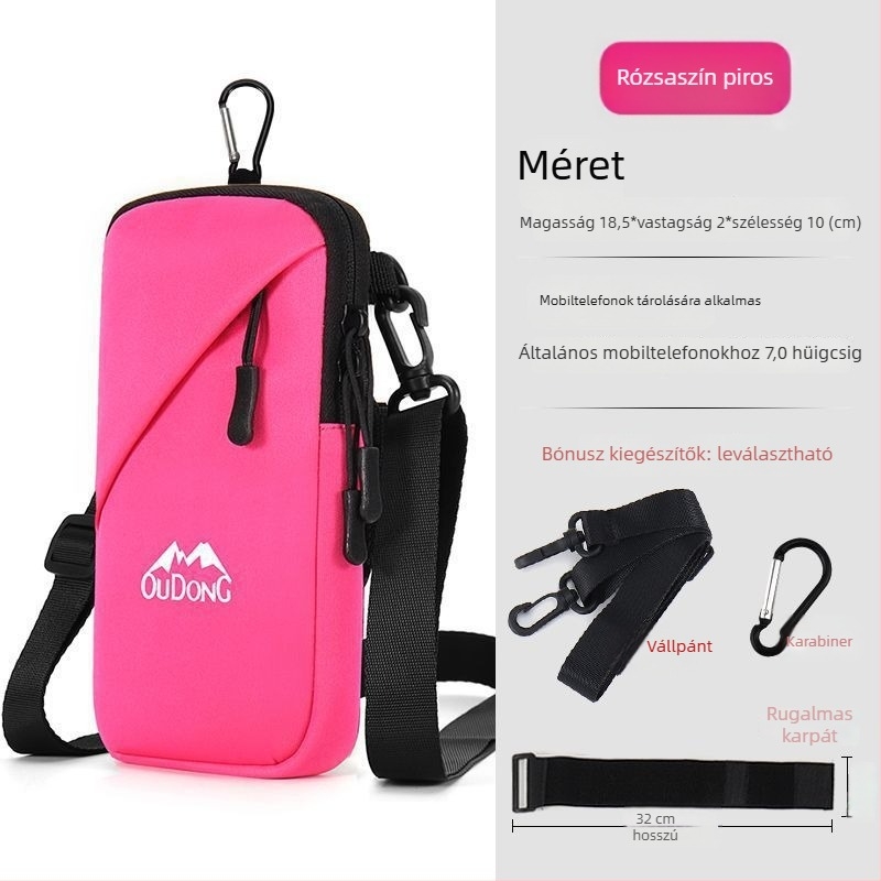 Nylon karra illeszkedő telefon-tartó futáshoz — férfiaknak, téli sportokhoz