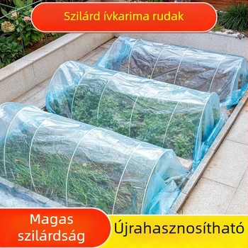 Íves üvegházkeret, üvegszálas rudak és kiegészítők, háromrészes készlet mezőgazdasági ültetéshez